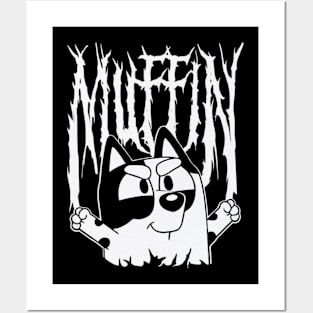 Muffin metal bluey vintage Posters and Art